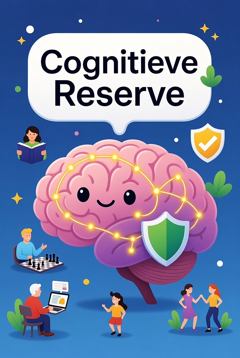 Illustratie bij het artikel: Cognitieve reserve: de buffer die je brein zelf opbouwt